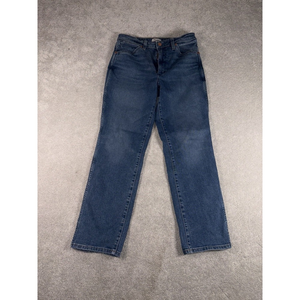 Wrangler Wild West 603 Jeans Women's High Rise Straight Blue Jeans 27
